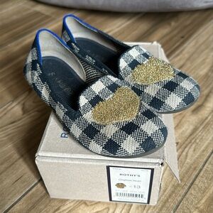Rothy’s Gingham Heart Kids Loafer